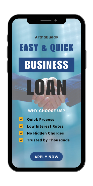 Indian business professional reviewing financial documents and calculator, modern office setting with charts and graphs