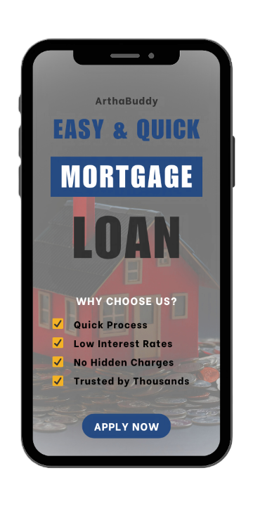 Indian business professional reviewing financial documents and calculator, modern office setting with charts and graphs